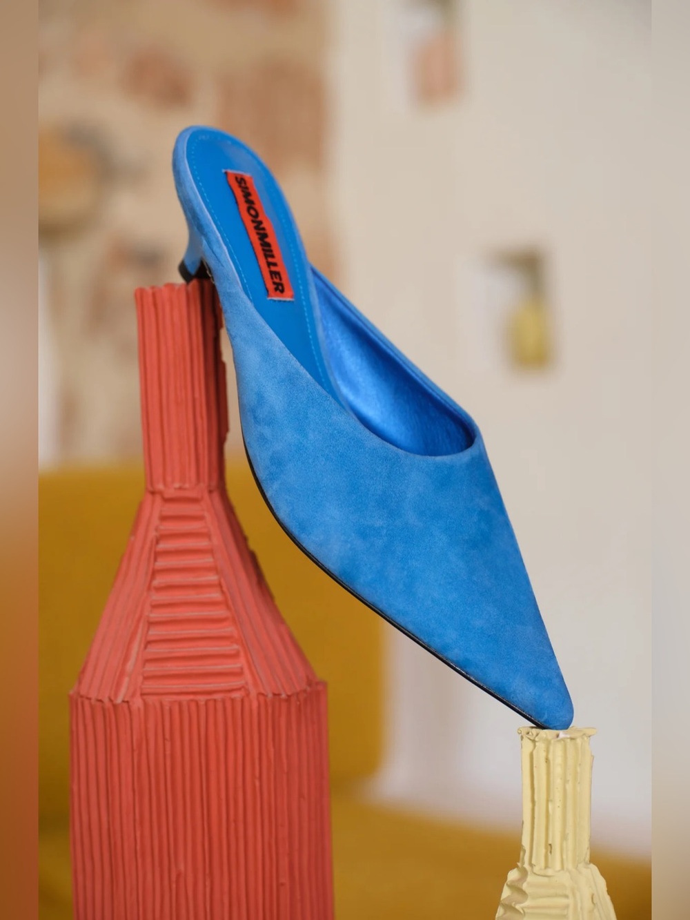 🆕 Simon Miller SUEDE ARROW MULE IN AQUA BLUE